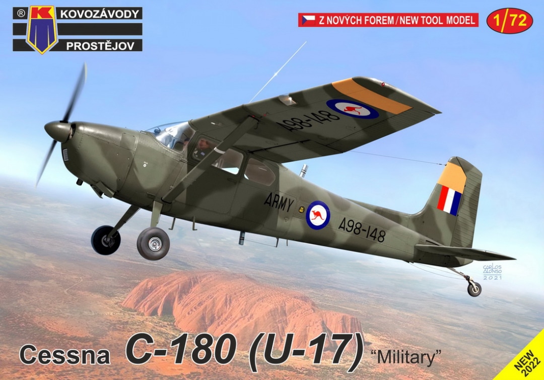 KPM0237  авиация  Cessna C-180(U-17) Military  (1:72)