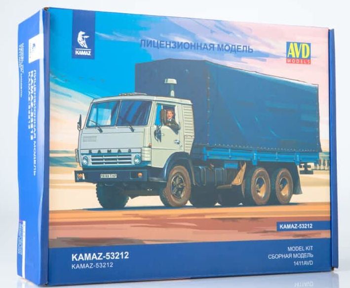 1411AVD  автомобили и мотоциклы  KAMAZ-53212  (1:43)