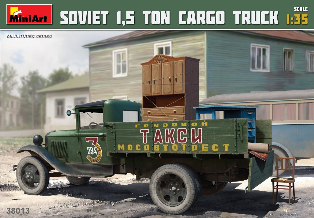 38013  автомобили и мотоциклы  SOVIET 1,5 TON CARGO TRUCK  (1:35)