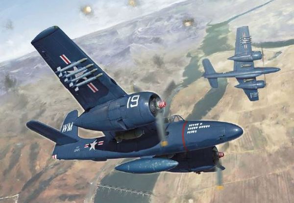 2756  авиация  F7F-3 Tigercat (1:48)
