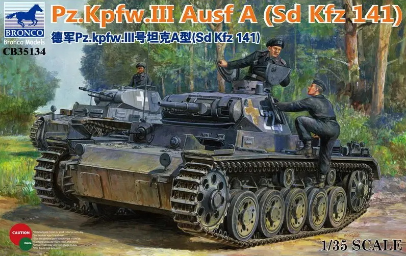 CB35134  техника и вооружение  Pz.Kpfw. III Ausf.A (Sd.Kfz 141)  (1:35)