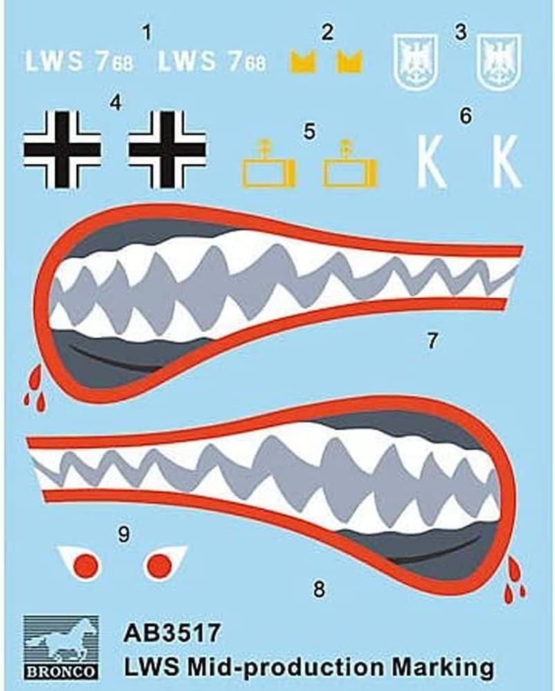 AB3517  декали  Special Marking Decals for LWS Mid Production  (1:35)