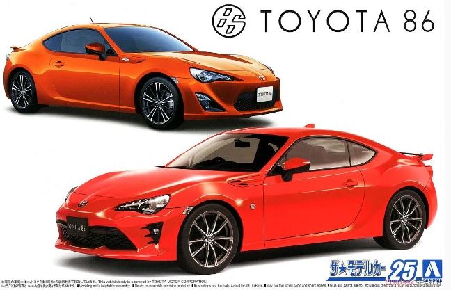 05966  автомобили и мотоциклы  ZN6 Toyota 86 '12/'16  (1:24)