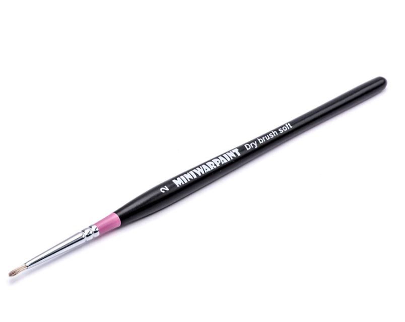 T-038  кисти  Кисть MiniWarPaint серии Drybrush soft №2