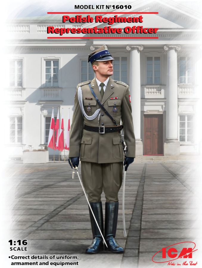 16010  фигуры  Polish Regiment Representative Officer  (1:16)