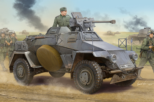 83813  техника и вооружение  Le.Pz.Sp.Wg Sd.Kfz.221 Early  (1:35)