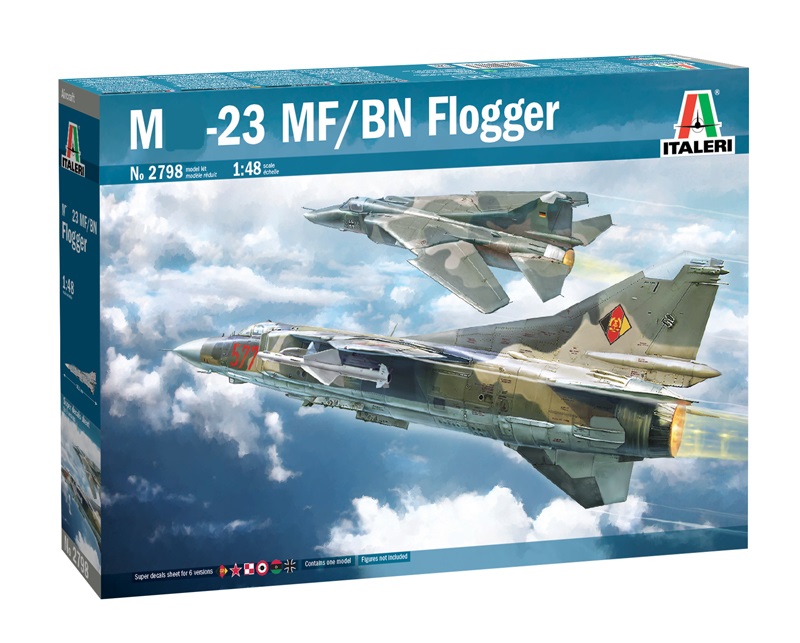 2798  авиация  M&G-23 MF/BN FLOGGER  (1:48)