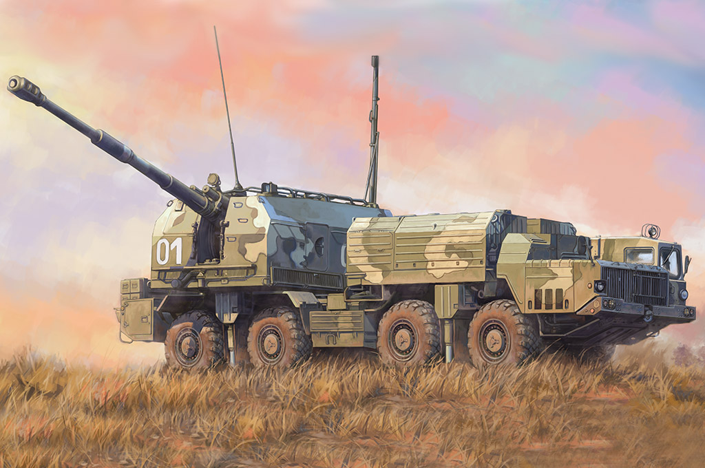 82938  техника и вооружение  Russian 130mm Coastal Defense Gun A-222 Bereg  (1:72)