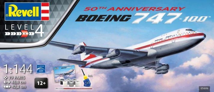 05686  авиация  Boeing 747-100  (1:144)