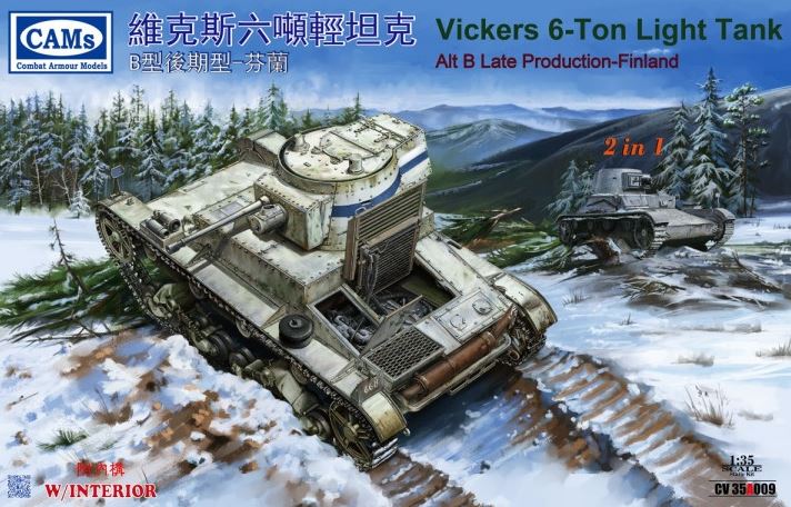 CV35A009  техника и вооружение  Vickers 6-Ton Late Production, Finland  (1:35)