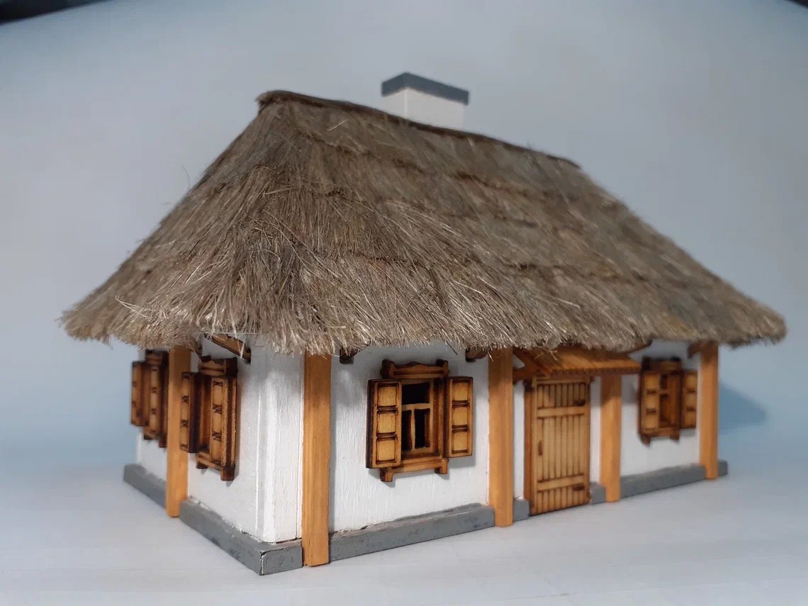 СМ0020  архитектура  "Хата"  (1:72)