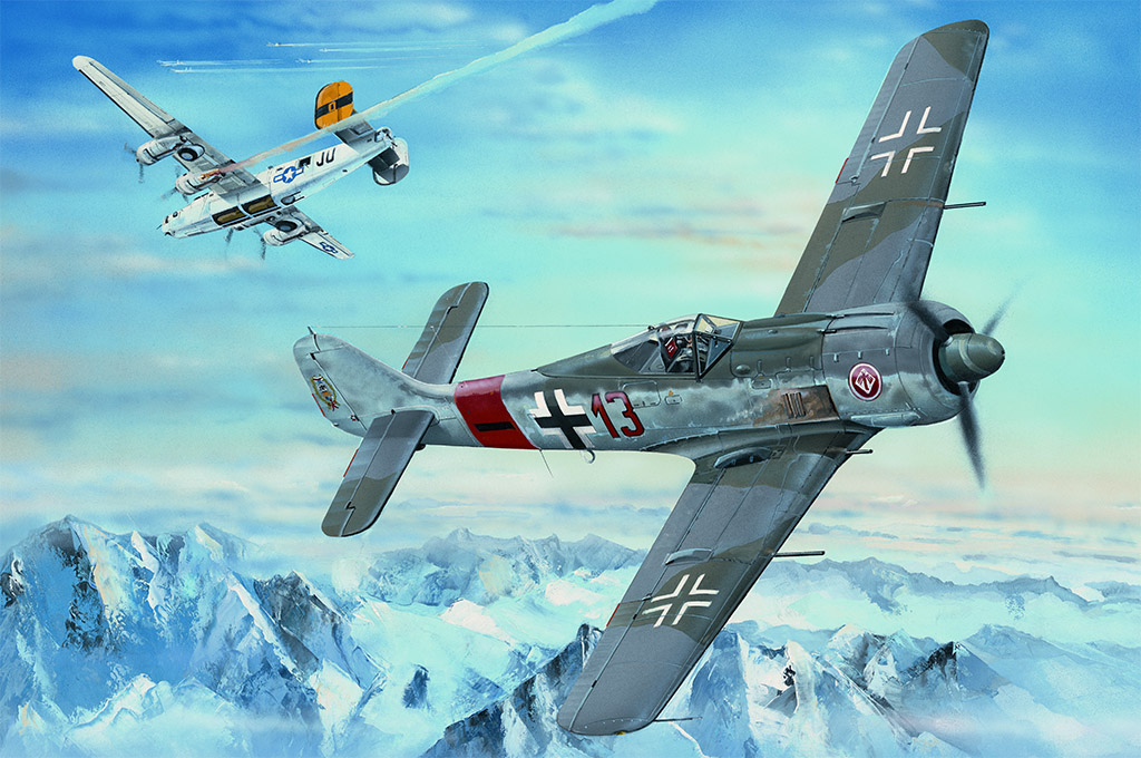81803  авиация  Focke-Wulf FW190A-8  (1:18)