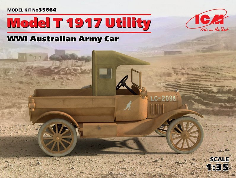 35664  техника и вооружение  Model T 1917 Utility, WWI Australian Army Car    (1:35)